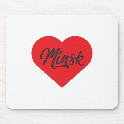 I Liebe Minsk - Belarus Mousepad (Vorne)