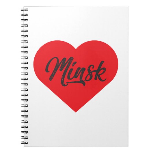 I Liebe Minsk - Belarus Notizblock (Vorderseite)