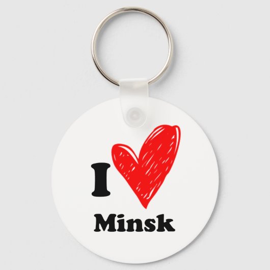 I Liebe Minsk Schlüsselanhänger (Vorderseite)