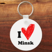 I Liebe Minsk Schlüsselanhänger (Vorderseite)