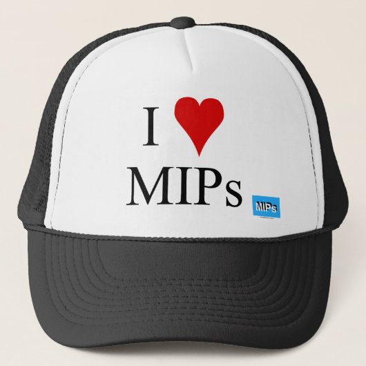 I Liebe MIPs Truckerkappe (Vorderseite)