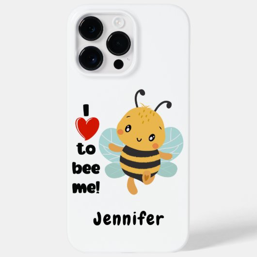 I Liebe, mir individuelle Name weiß zu sein Case-Mate iPhone Hülle (Rückseite)