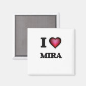 I Liebe Mira Magnet (Vorderseite/Rückseite)