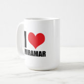 I Liebe Miramar Kaffeetasse (Vorderseite Links)
