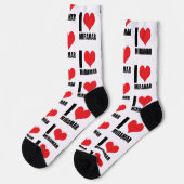 I Liebe Miramar Socken (Linkes Detail)