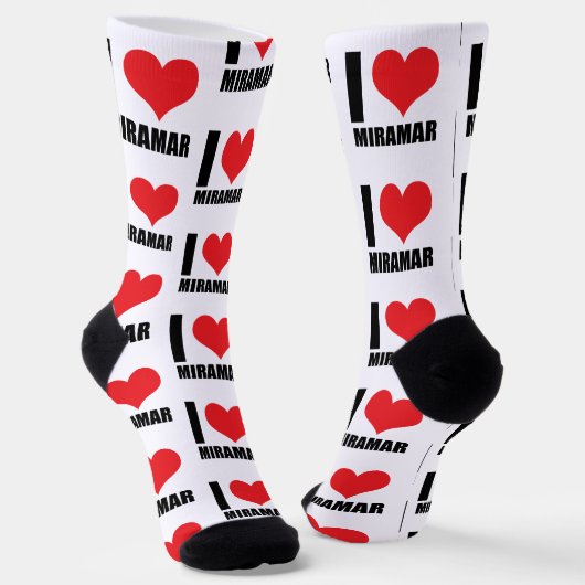 I Liebe Miramar Socken (Gewinkelt)