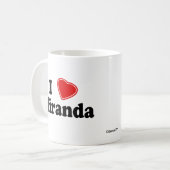 I Liebe Miranda Kaffeetasse (Vorderseite Links)