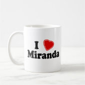 I Liebe Miranda Kaffeetasse (Links)