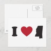 I Liebe Mississippi Postkarte (Vorne/Hinten)