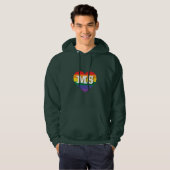 I Liebe Mississippi Rainbow Heart Hoodie (Vorne ganz)