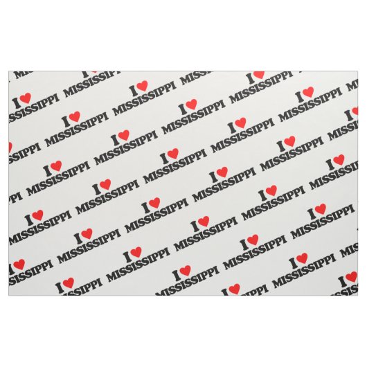 I LIEBE MISSISSIPPI STOFF (Fat Quarter (45,7 x 55,9 cm))