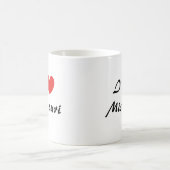 I Liebe Missouri Herz Typografie Kaffeezucht Tasse (Mittel)