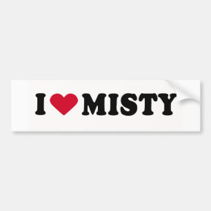 I LIEBE MISTY AUTOAUFKLEBER