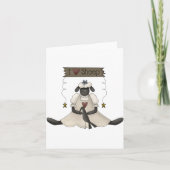 I Liebe Mitteilungskarten Schafe (Vorderseite)