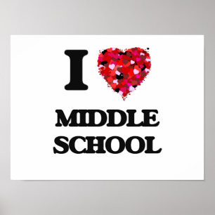 I Liebe Mittelschule Poster