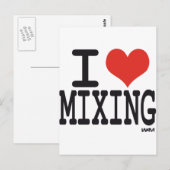 I LIEBE MIXING POSTKARTE (Vorne/Hinten)
