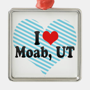 I Liebe Moab, UT Ornament Aus Metall
