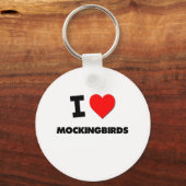 I Liebe Mockingbirds Schlüsselanhänger (Vorderseite)