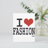 I Liebe Mode Postkarte (Stehend Vorderseite)