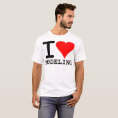 I Liebe-Modellieren T-Shirt (Vorne ganz)