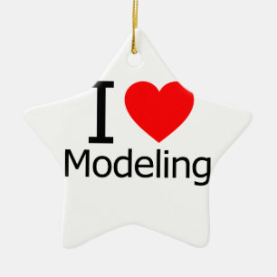 I Liebe Modellierung Keramikornament