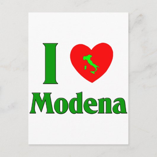 I Liebe Modena Italien Postkarte (Vorderseite)