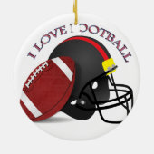 I Liebe Modernes, elegantes und trendiges Fußball Keramik Ornament (Hinten)