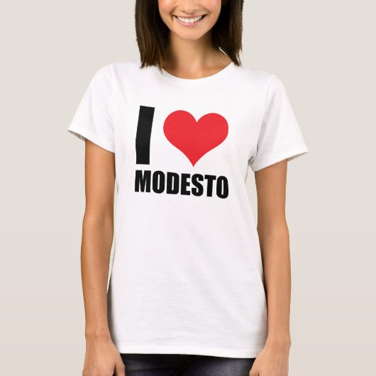 I Liebe Modesto T-Shirt (Vorderseite)