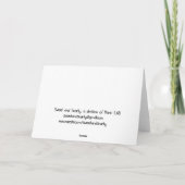 I Liebe mögen Sie Martini-Liebe-Oliven-Karte Karte (Rückseite)