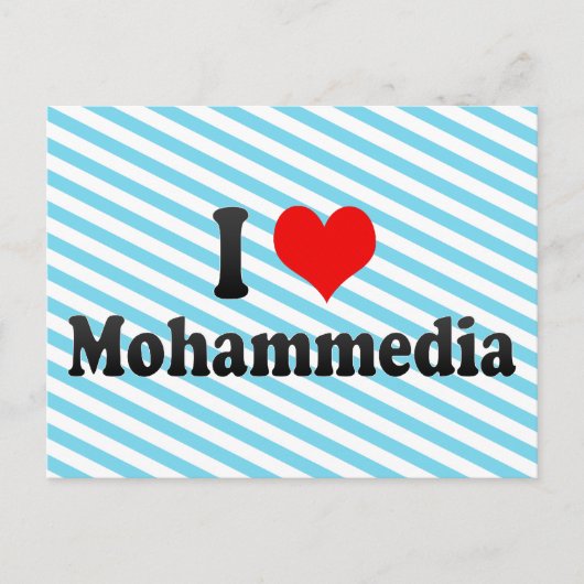 I Liebe Mohammedia, Marokko Postkarte (Vorderseite)