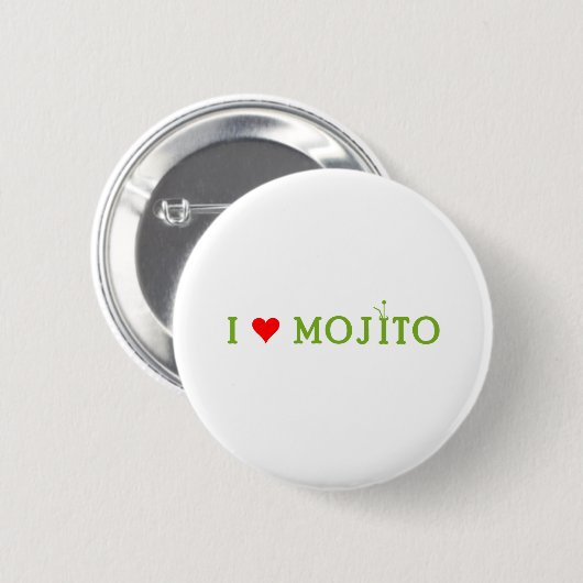 I Liebe Mojito Button (Vorne & Hinten)