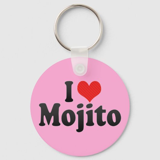I Liebe Mojito Schlüsselanhänger (Vorderseite)