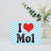 I Liebe Mol, Belgien Postkarte (Stehend Vorderseite)