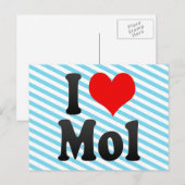 I Liebe Mol, Belgien Postkarte (Vorne/Hinten)