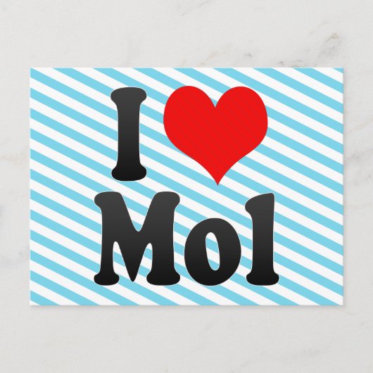I Liebe Mol, Belgien Postkarte (Vorderseite)