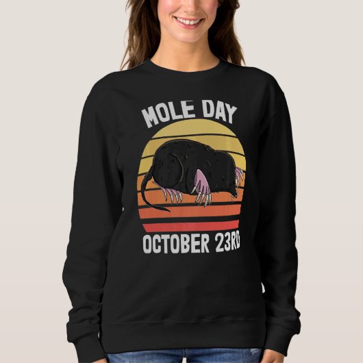 I Liebe Moles Day Oktober 23 Männer Niedlich klein Sweatshirt (Vorderseite)