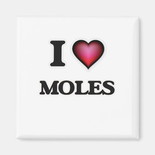 I Liebe Moles Magnet (Vorne)