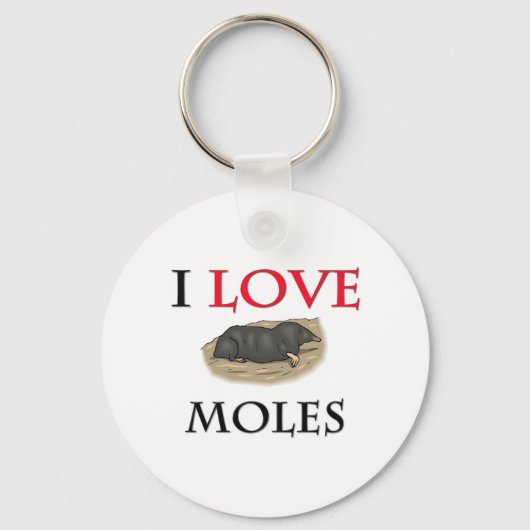 I Liebe Moles Schlüsselanhänger (Vorderseite)