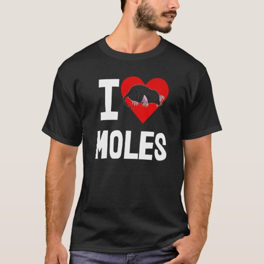 I Liebe Moles Women Niedlich Little Mole Liebe 1 T-Shirt (Vorderseite)