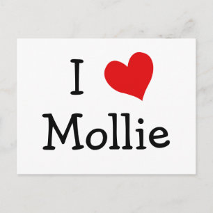 I Liebe Mollie Postkarte