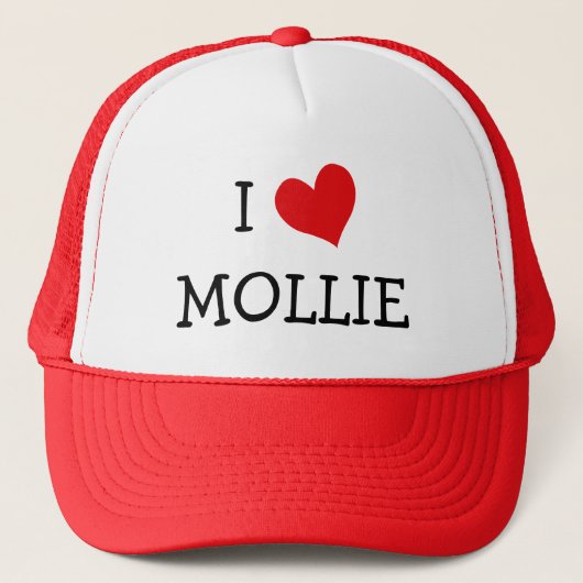 I Liebe Mollie Truckerkappe (Vorderseite)