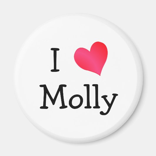 I Liebe Molly Magnet (Vorne)