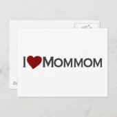 I Liebe Mommom Postkarte (Vorne/Hinten)