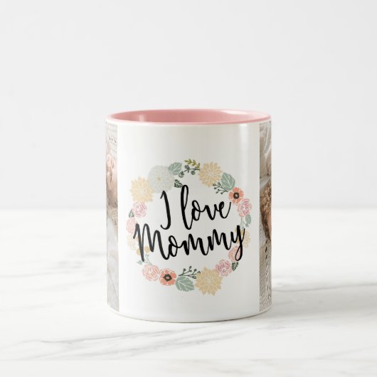 I Liebe Mommy Custom Foto Tasse (Mittel)