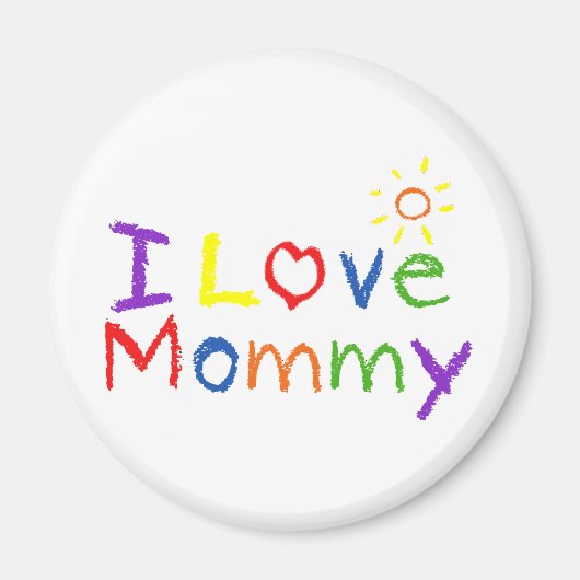 I Liebe Mommy Magnet (Vorne)