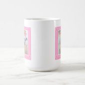 I Liebe Mommy Niedlich White Puppy Dog Hübsch Rosa Kaffeetasse (Mittel)
