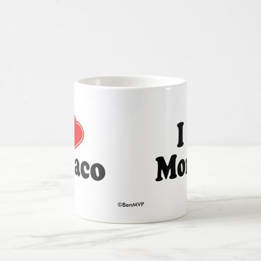 I Liebe Monaco Kaffeetasse (Mittel)