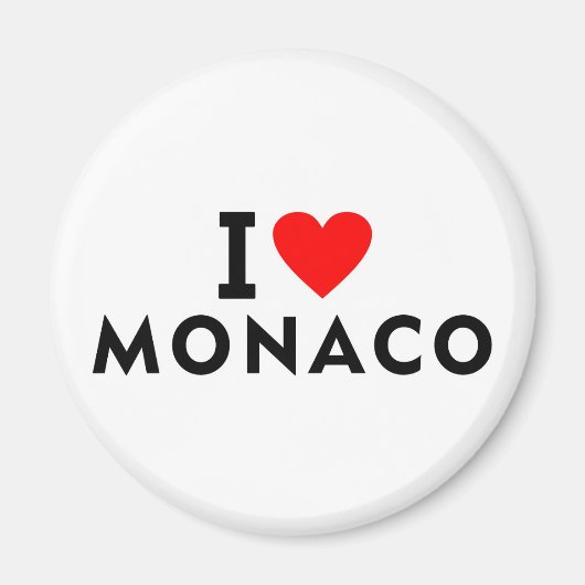 I Liebe Monaco Land wie Herztourismus Magnet (Vorne)