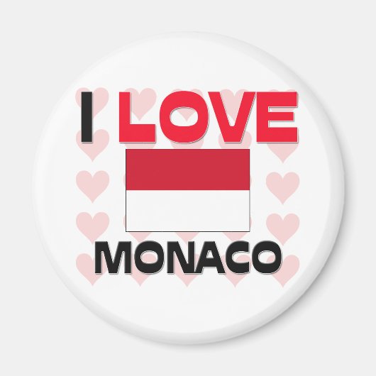 I Liebe Monaco Magnet (Vorne)