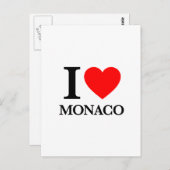 I Liebe Monaco Postkarte (Vorne/Hinten)